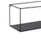 Black Metal Modern Wall Shelf, Set of 2 24", 23"